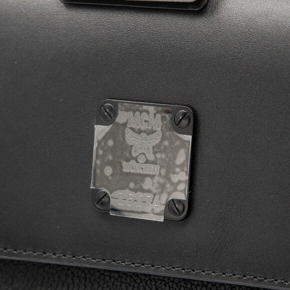 MCM Stark Black Leather Medium Backpack (MMKCAVE01BK001) - Picture 10 of 13